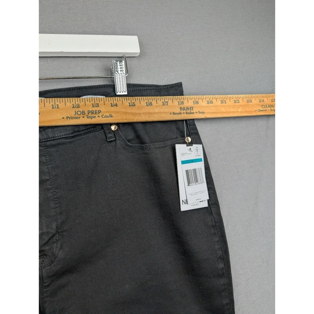 Nine West Jeans Gramercy Mini Boot Black Denim Pants‎ Womens Size 16